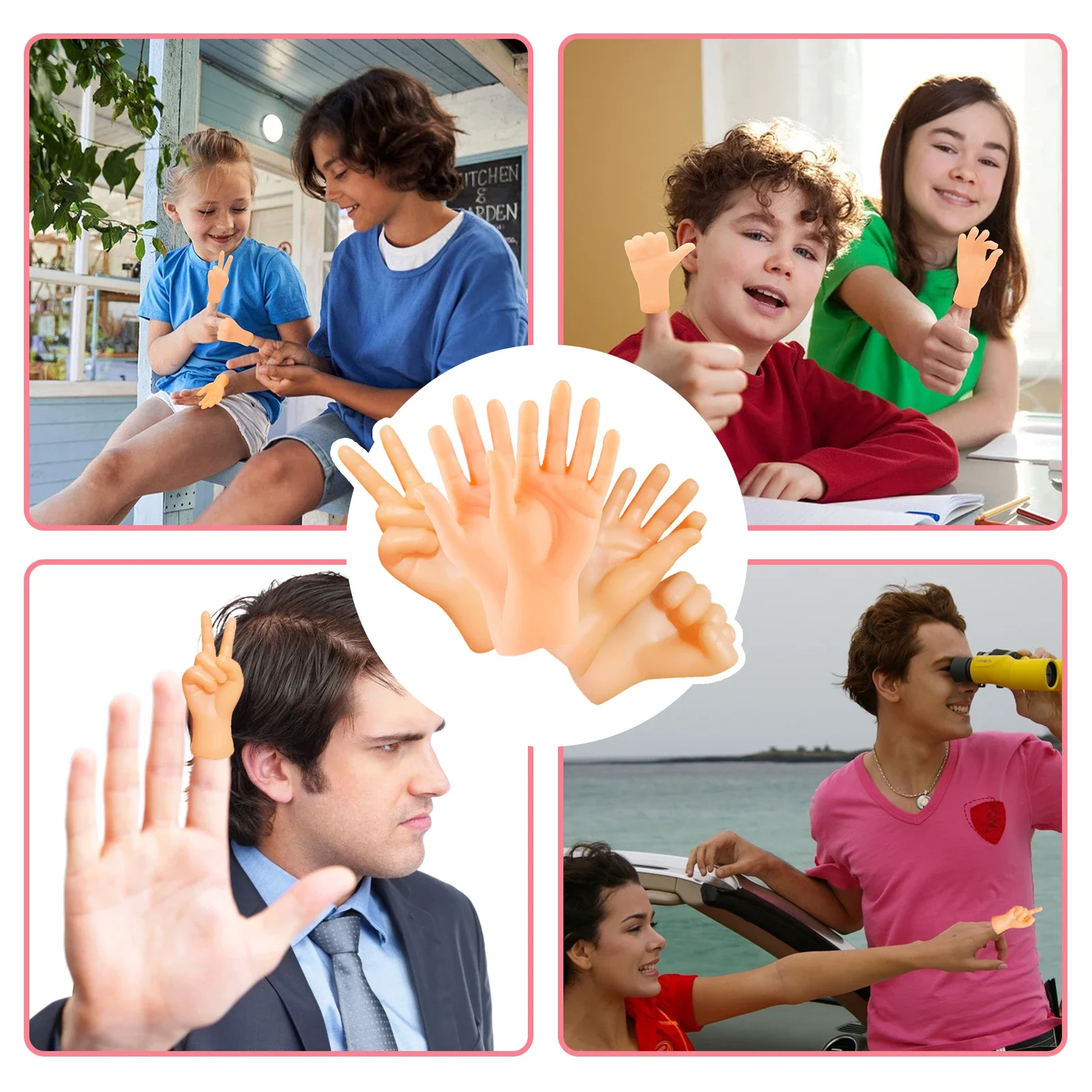 Masaje interactivo para gatos, Mini gestos creativos, cubiertas para dedos pequeños, juguetes divertidos para gatos - imagen 5