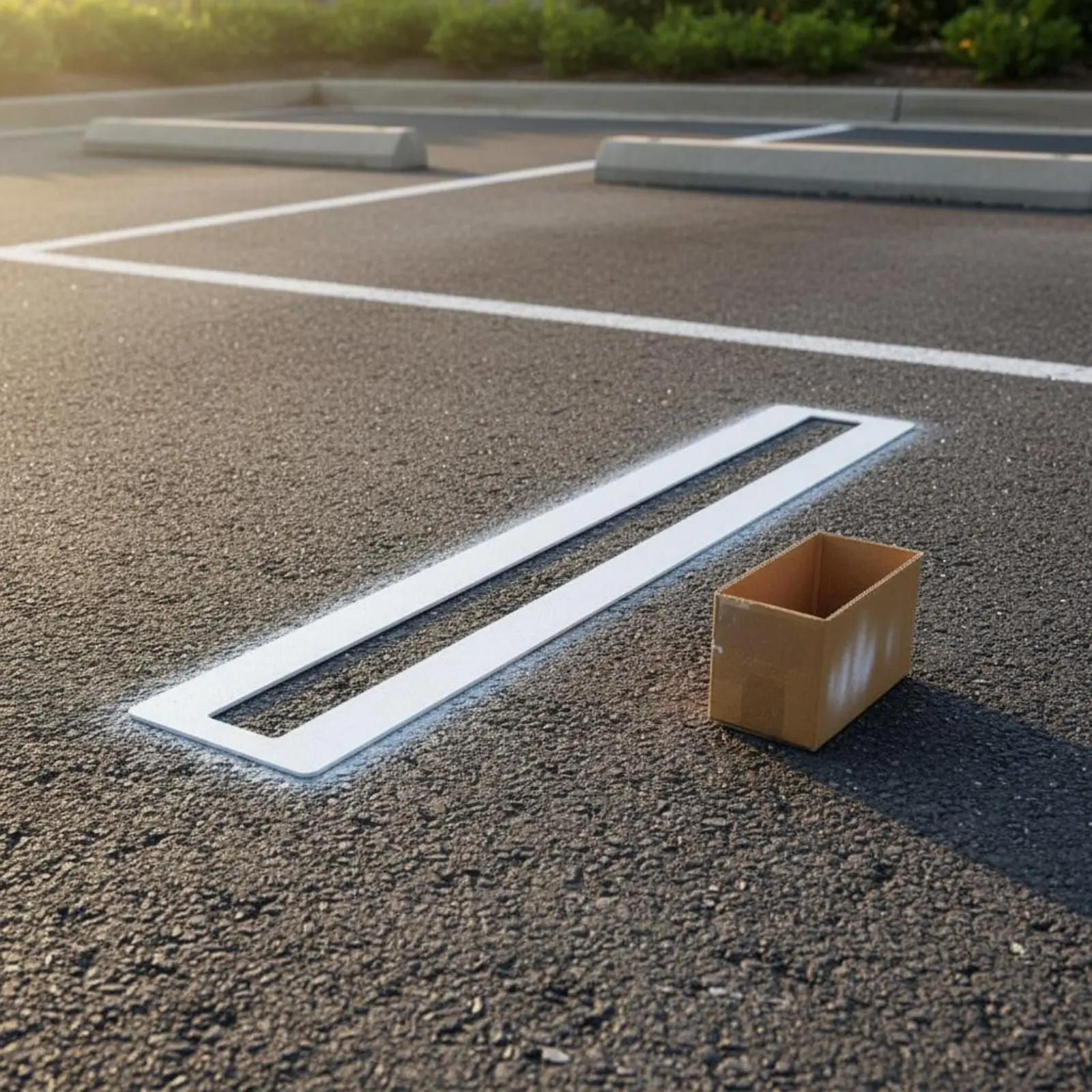 Plantilla reutilizable para marcar asfalto parkings resistente - imagen 3