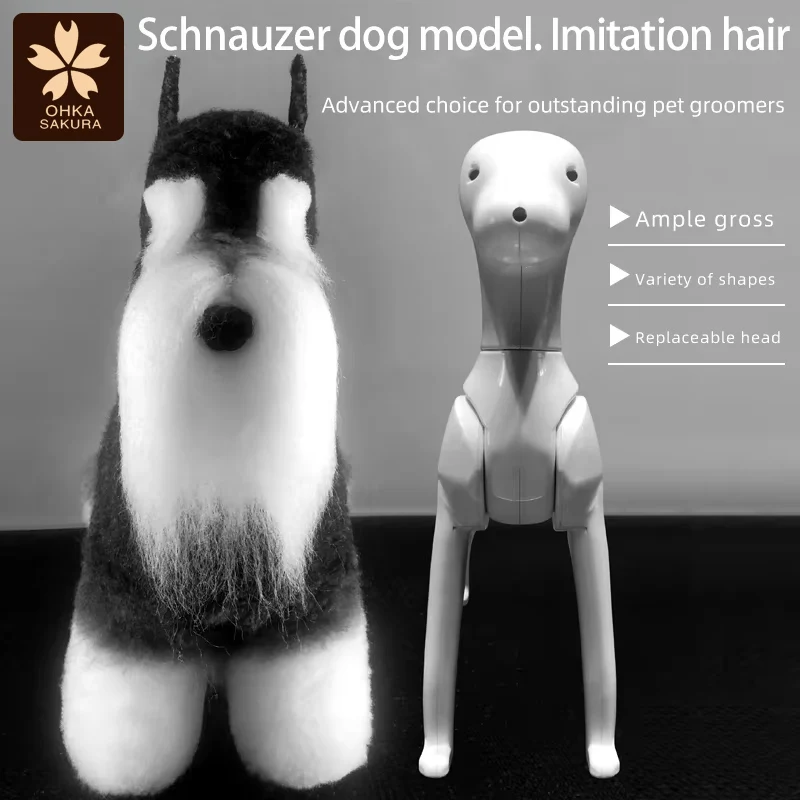 Maniquí Schnauzer para práctica de peluquería canina - imagen 5