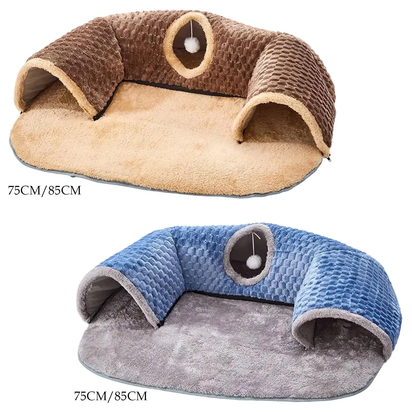 Cat Activity Center Hideout 2 in 1 Cat Tunnel Bed for Rabbit Hamster Outdoor