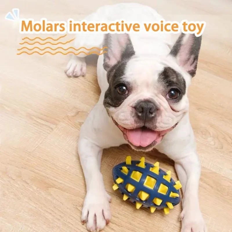Pelota de goma para perro, juguete con espinas, resistente a mordeduras, productos de entrenamiento de dientes molares, juguete para mascotas, juguetes interactivos para masticar perros #
