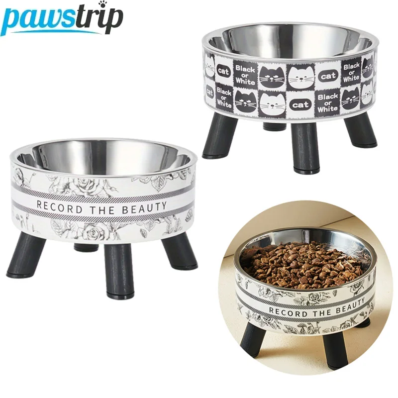 Cuenco elevado para perros de 350ml, alimentador para perros con punta elevada, Protector de cuello, cuenco para gatos, plato antivómitos, alimentador para gatitos, suministros para mascotas