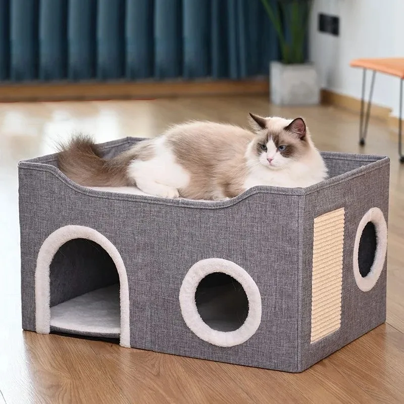 Cama para gatos, casas cálidas para invierno, camas para mascotas, cesta de cosas, productos, accesorios para cachorros, suministros, estera, casa, productos para hábitat de gatitos