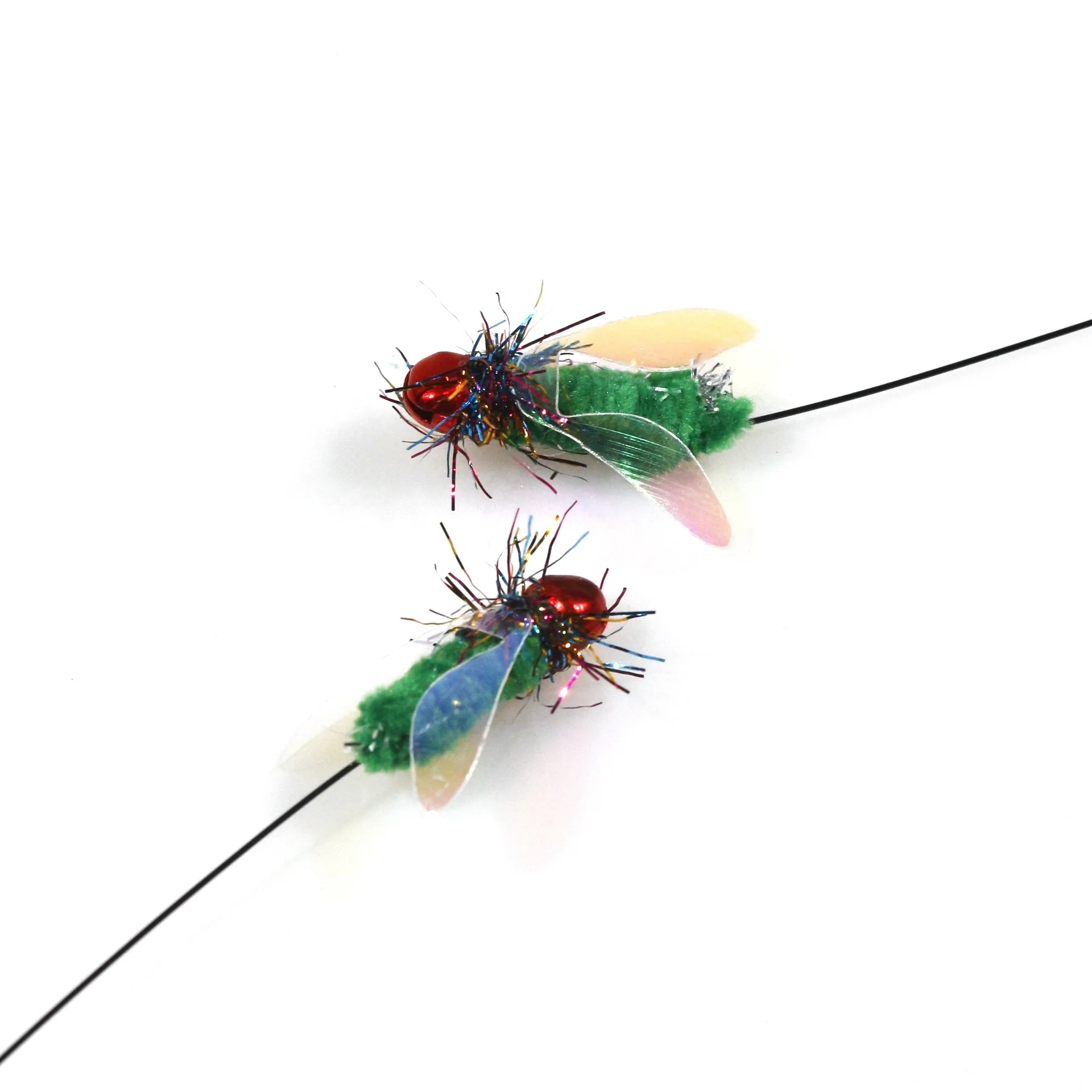 Juguete varita para gatos: insectos simulados cabezas intercambiables - imagen 3
