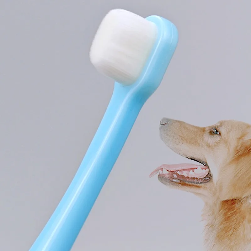 Cepillo de dientes para perros, cuidado bucal, cepillos de dientes para perros, pelo denso, cepillo de dientes para mascotas, cepillo de dientes de pelo suave, limpieza de dientes de perro, accesorios para mascotas - imagen 3