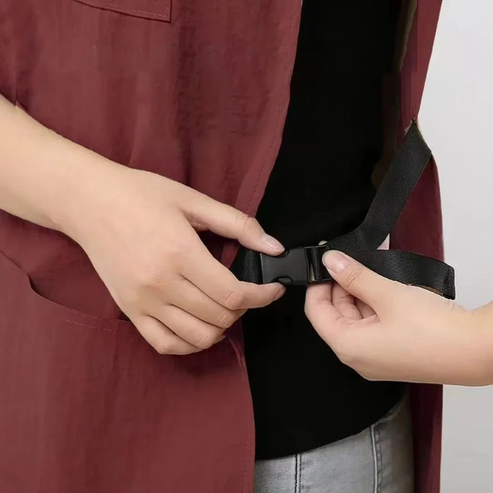 Delantal impermeable resistente a las manchas, estilo chaleco de nailon, delantal de manga transpirable, uniforme multiusos antisuciedad para cafetería - imagen 3