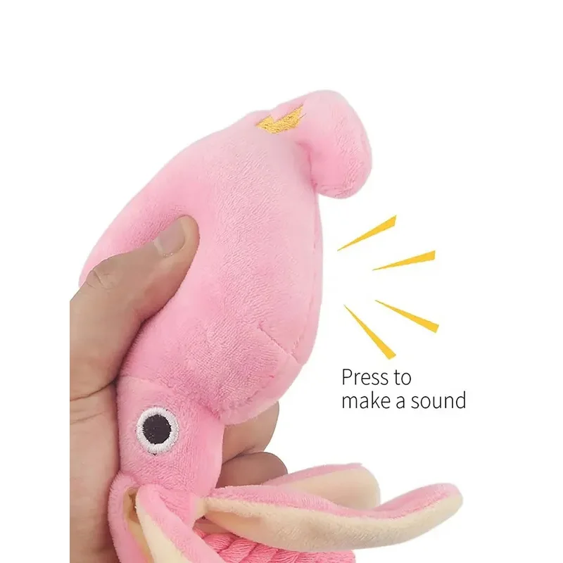 Juguete de cuerda de felpa de pulpo para mascotas, juguetes interactivos divertidos resistentes a mordeduras para uso en interiores y exteriores - imagen 5