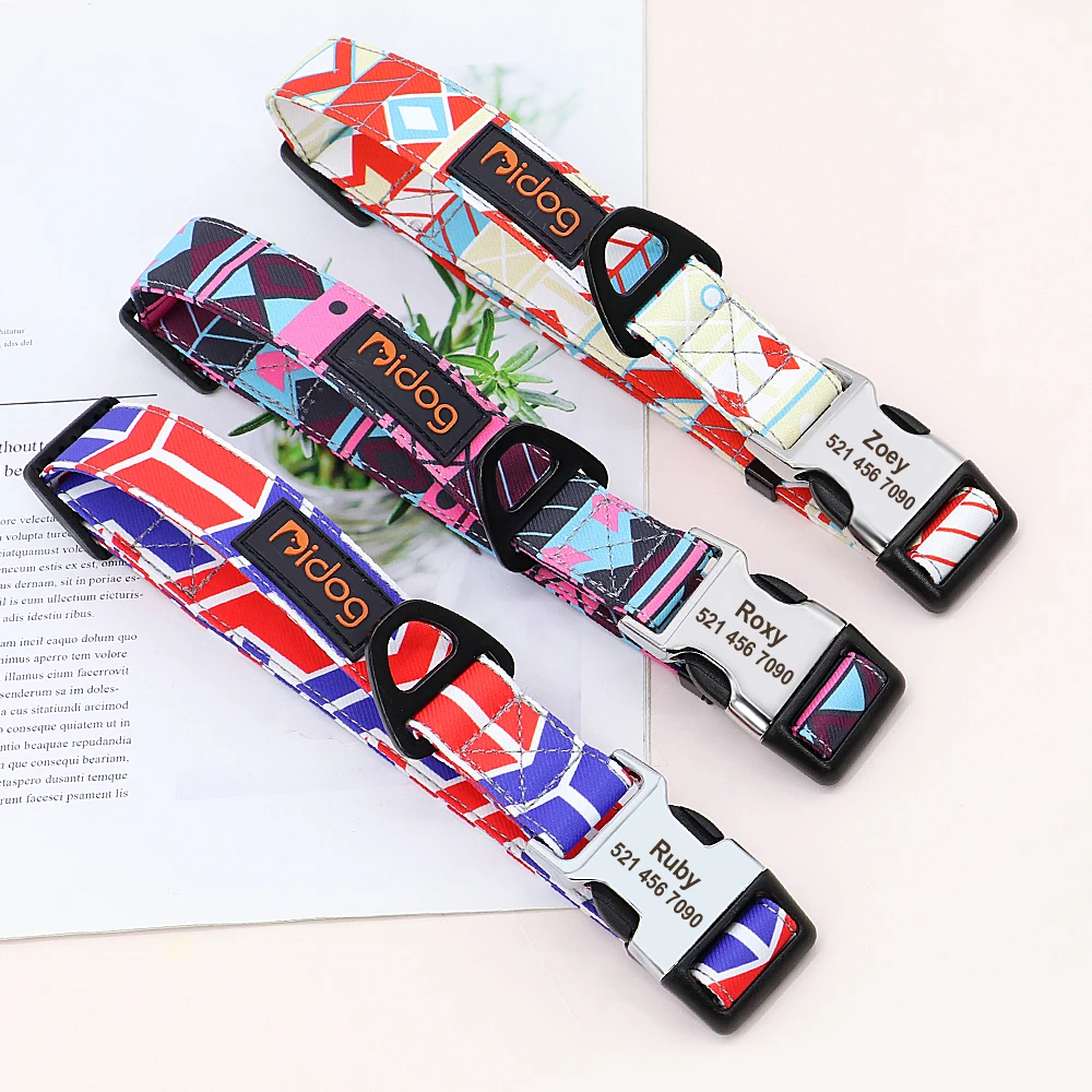 Tabla de tallas mostrando medidas para perros pequeños, medianos y grandes