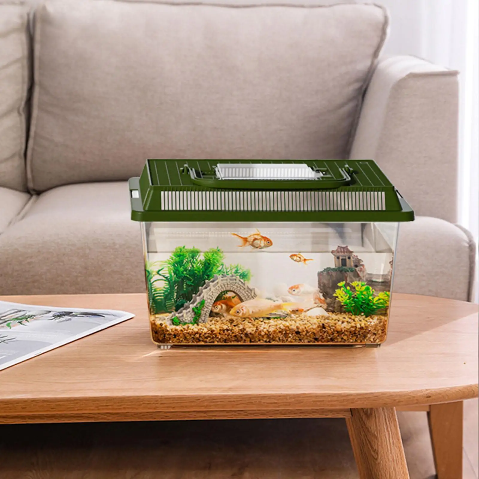 Caja de transporte portátil para tortugas y reptiles pequeños - imagen 3