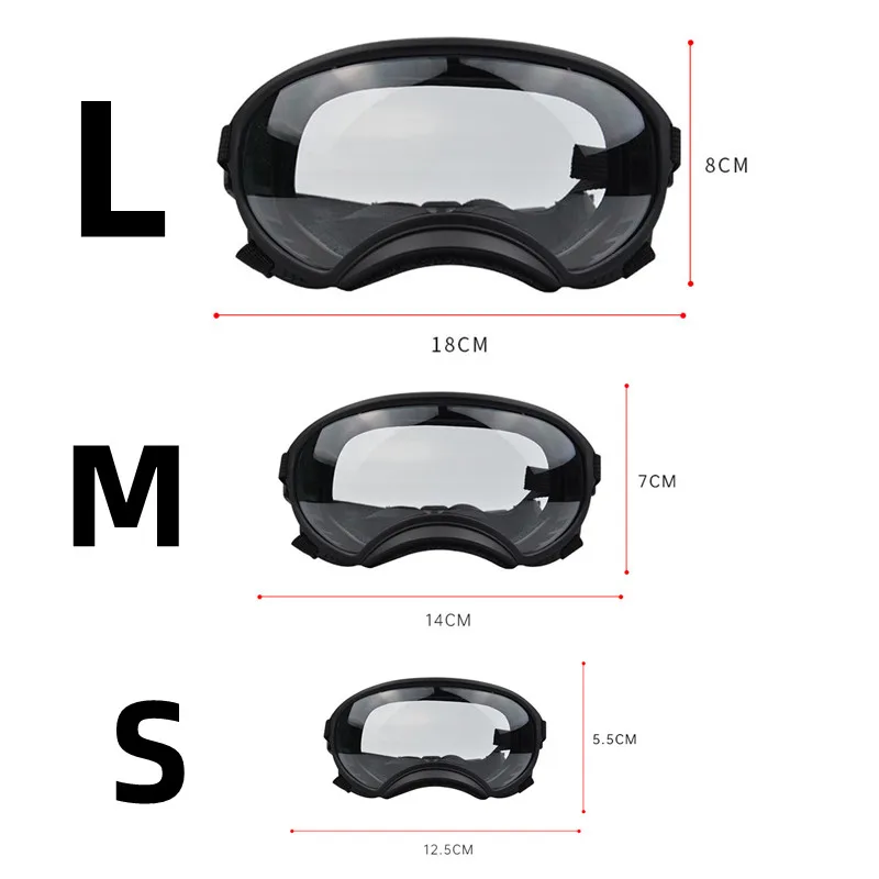 Gafas para mascotas que cambian de color, gafas para perros, gafas de sol para perros de tamaño, gafas para la nieve, gafas de sol para perros resistentes a los rayos UV - imagen 4