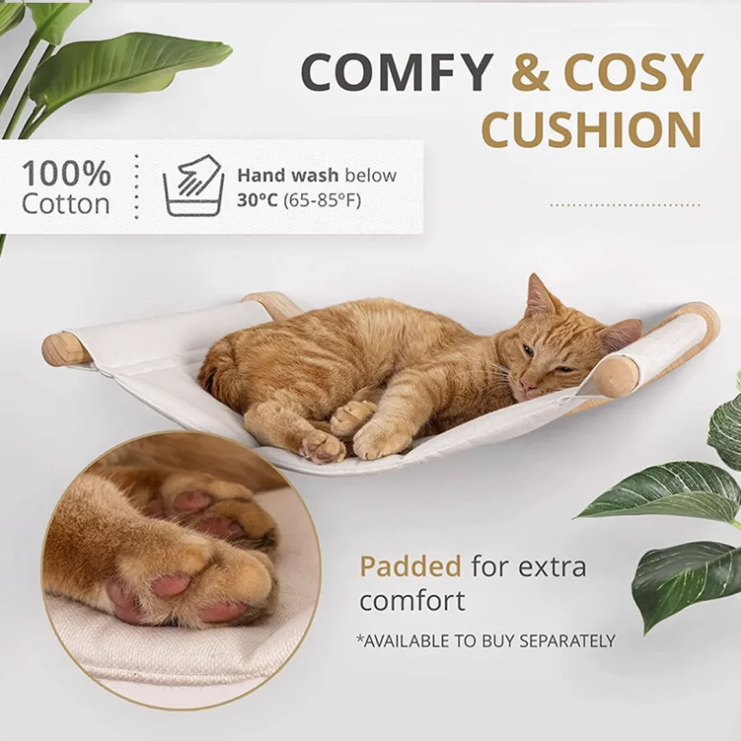 Árbol rascador para gatos con plataforma y hamaca interior - imagen 4