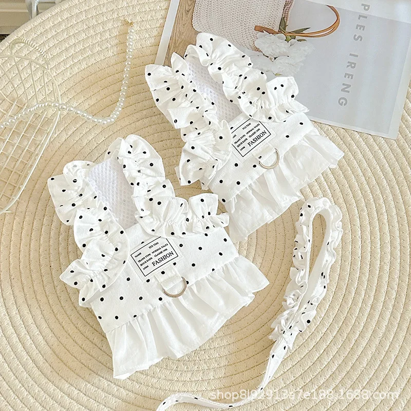 Correa para perros pequeños, arnés de chaleco suave con juego de correa para cachorro/bichon/peluche cuerda para caminar al aire libre - imagen 2