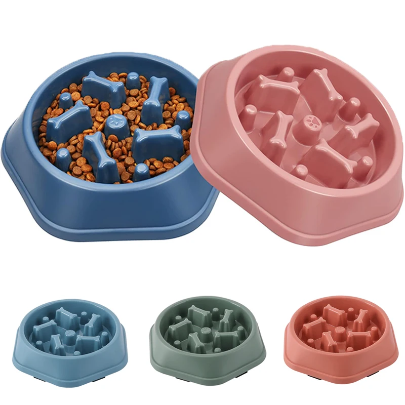 Cuenco de alimentación lenta para perros, antiasfixia para perros pequeños y medianos, cuenco de comida para perros de alimentación lenta, suministros de alimentación y riego antideslizantes para perros - imagen 3