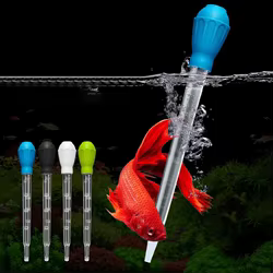 Sifón limpiador para acuario con pipetas extensibles de 29 a 45 cm