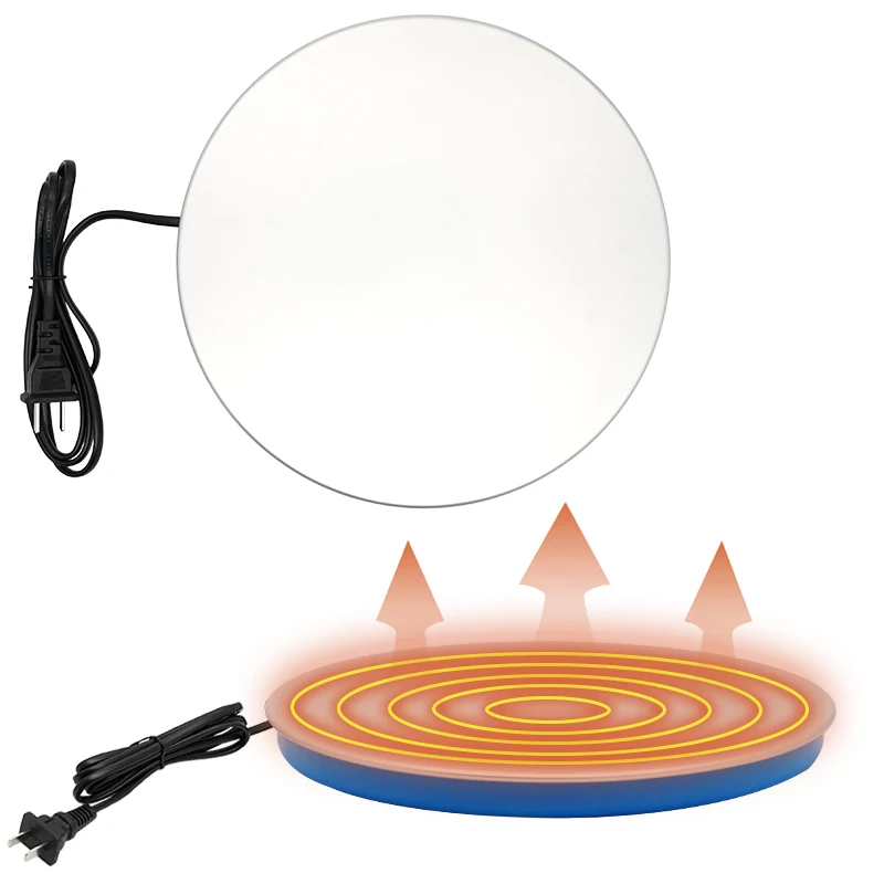 Bebedero para aves de corral, Base calentada, calentador de agua para pollos, equipo agrícola, calentador Ptc, calentador de agua Universal para mascotas, Base más cálida para invierno - imagen 2