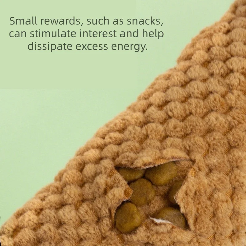 Alimentador de rompecabezas plegable para perros, juguete interactivo, estera Snuffle, juguetes de peluche para chirrido para perros, cachorros, Caracol, juguetes interactivos para perros, suministros para mascotas - imagen 5