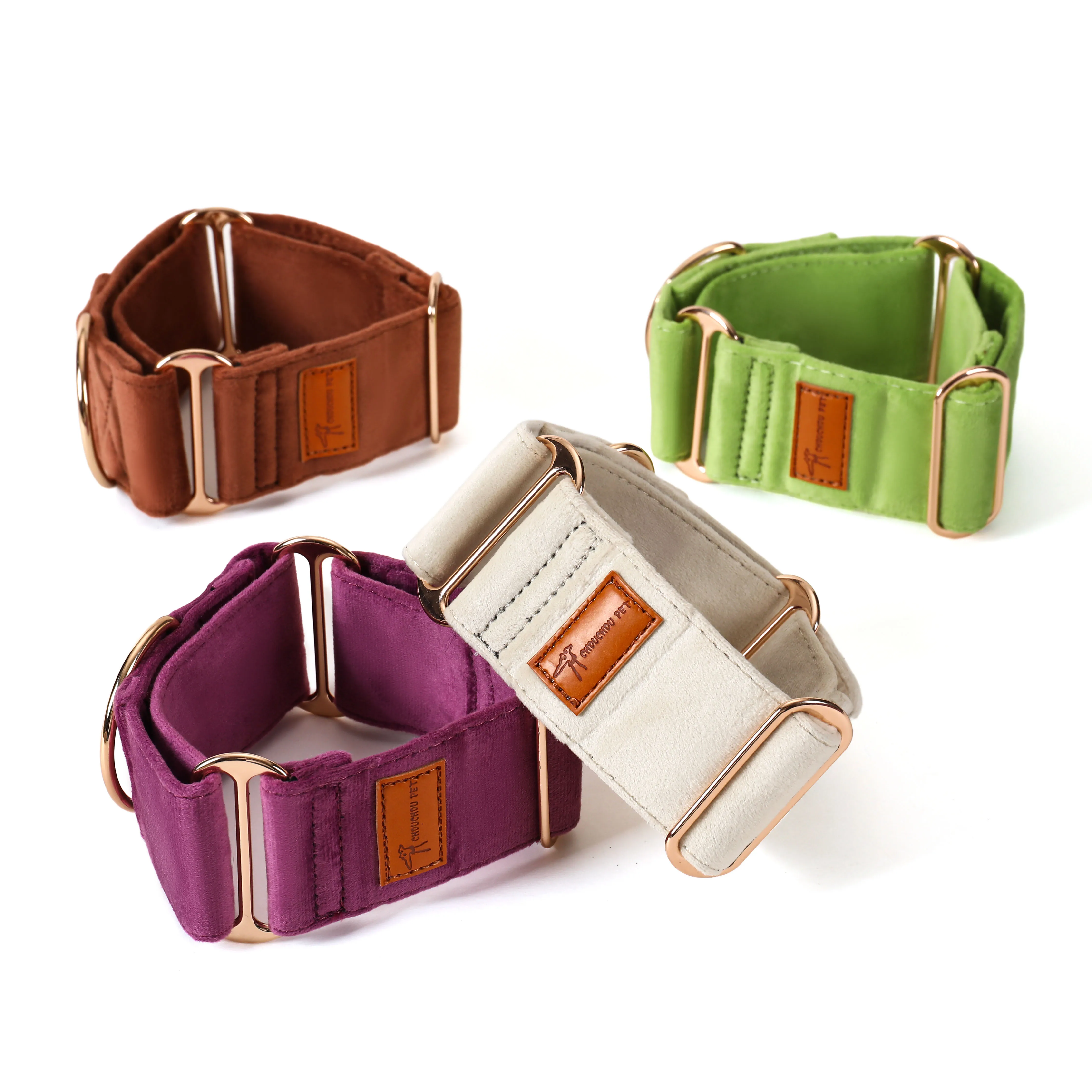 Martingale Greyhound Collar / Iggy / Whippet / Galgo Conjunto de correa suave Collar para perro - imagen 4