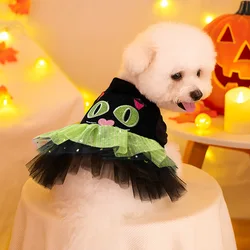 Vestido de Halloween para mascotas, abrigo informal de otoño e invierno para perros, gatos, vestidos de Halloween para perros pequeños, ropa para cachorros