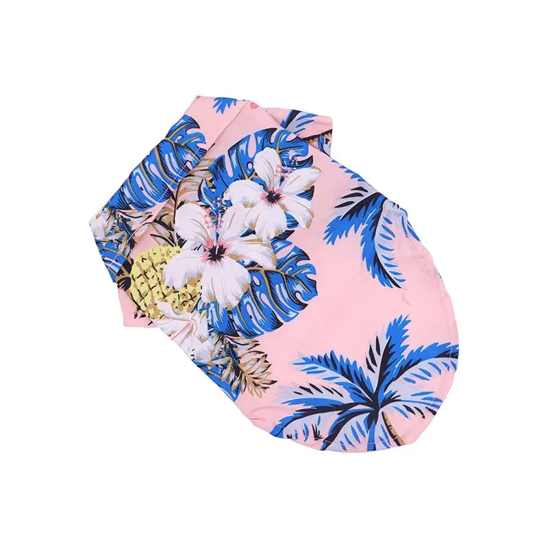 Nueva ropa para mascotas, camisa fina de verano para perros, ropa estampada de manga corta de dos patas, camisa de piña para perros pequeños y gatos - imagen 5