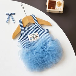 Vestido princesa malla para perro – Tirantes rayas, Chihuahua y Bichón
