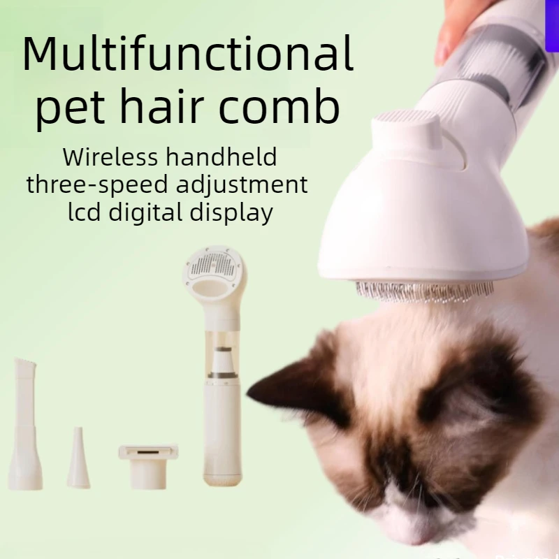 Kit de aseo para perros y gatos – Aspiradora inalámbrica y cepillos