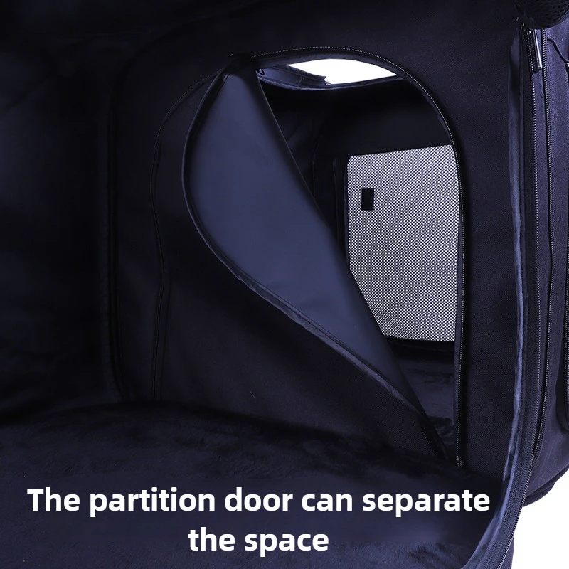 Transportadores de coches plegables, jaulas para perros, carreras de gatos, transporte de viaje, jaulas portátiles para gatos, coches para llevar perros transpirables, suministros para mascotas al aire libre - imagen 3