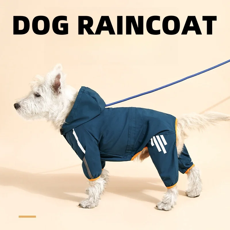 Chubasquero impermeable reflectante para perros pequeños y medianos - imagen 3
