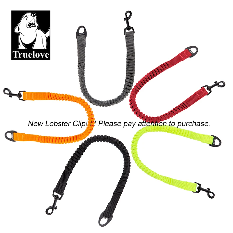 Truelove, cuerda elástica corta para perro, correa de nailon para extensión de collar de perro, retráctil para entrenamiento de todas las razas, correr y caminar TLL2971 - imagen 3