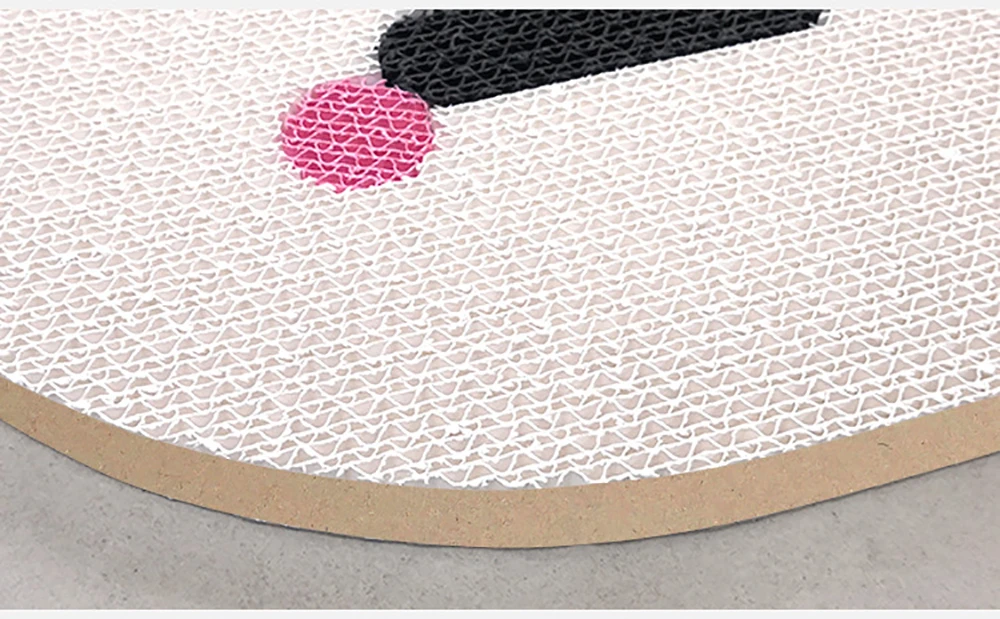 Refuerzo en los bordes del rascador para gatos para mayor estabilidad