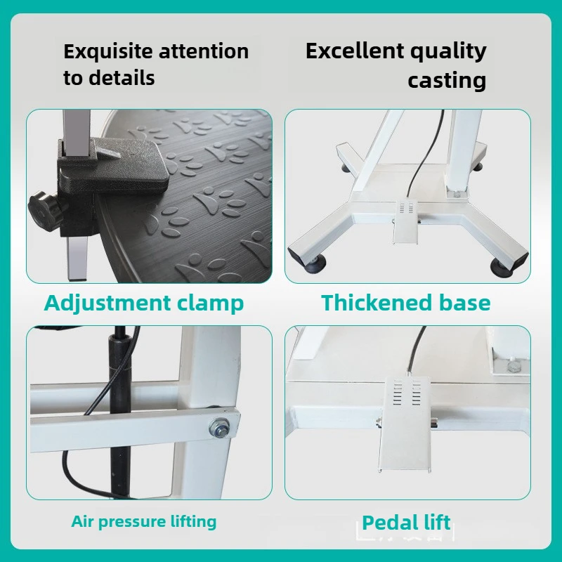 Mesa de aseo para mascotas, estante de pórtico de elevación hidráulica, baño para perros y gatos, tienda plegable para mascotas, mesa de aseo especial para Hospital - imagen 3