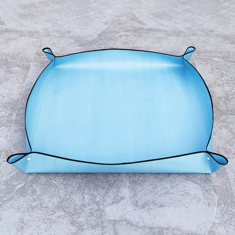 New Home Gardening Supplies Planting Mat Potting Pad Foldable Garden Plant Flower Pot Reusable Transplanting Waterproof Mats - imagen 4