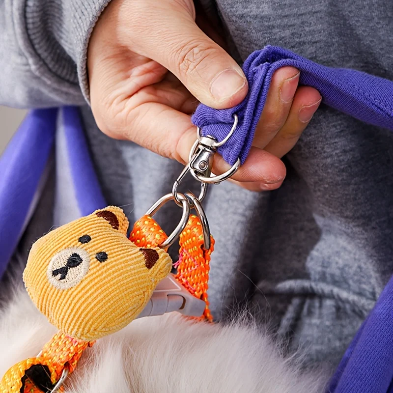 Bolsa de transporte para mascotas al aire libre, bolso de hombro portátil, bolsa para caminar para gatos, bolsa de transporte de viaje para perros pequeños, suministros para mascotas - imagen 3