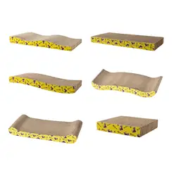 Rascador en papel corrugado para gatos de interior - protege sofá