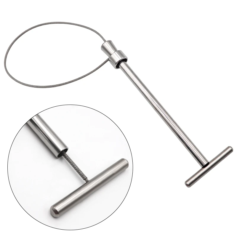 Baoding-Manga de alambre de acero inoxidable para captura de ganado, 1 piezas, herramienta de cría de Stock para equipo de sujeción de lechones - imagen 2