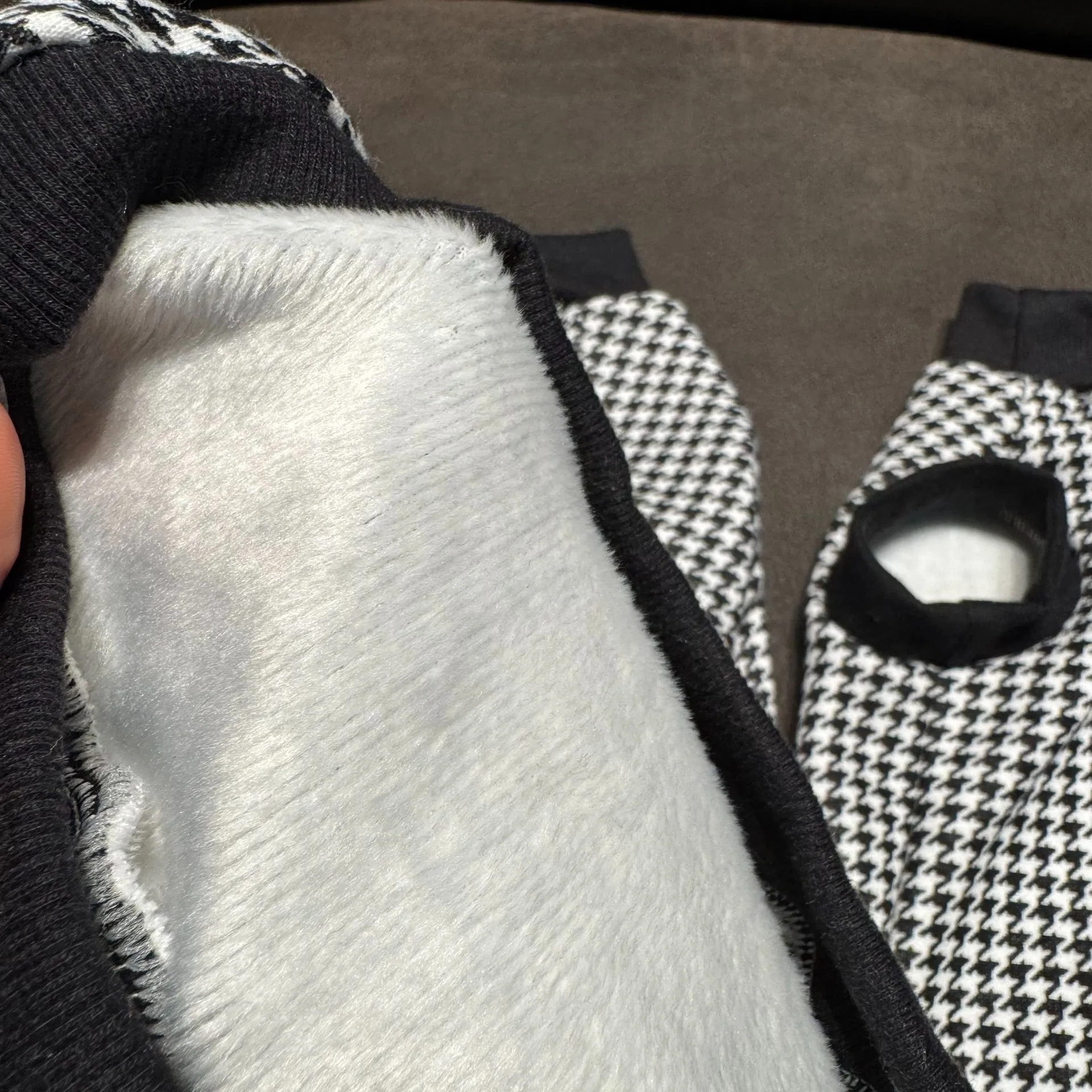 Abrigo de lana a cuadros negro para gato esfinge en invierno, sudadera cálida de otoño de manga corta suave para gatitos, ropa para Devon Rex - imagen 5