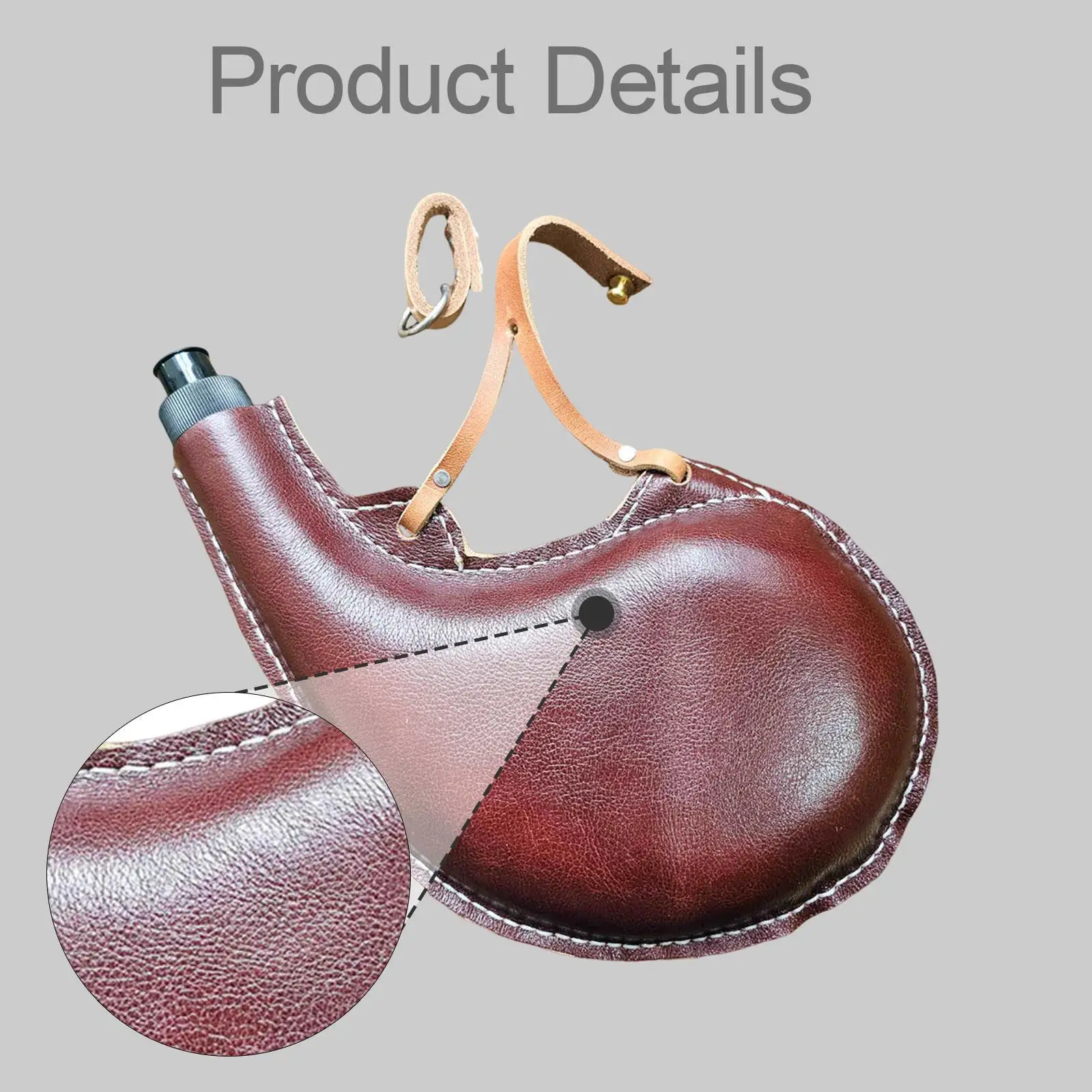 Bolsa medieval para vino – Accesorio LARP y fiestas de disfraces - imagen 4