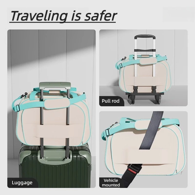 Transportín desmontable transpirable para gatos y perros pequeños - imagen 4