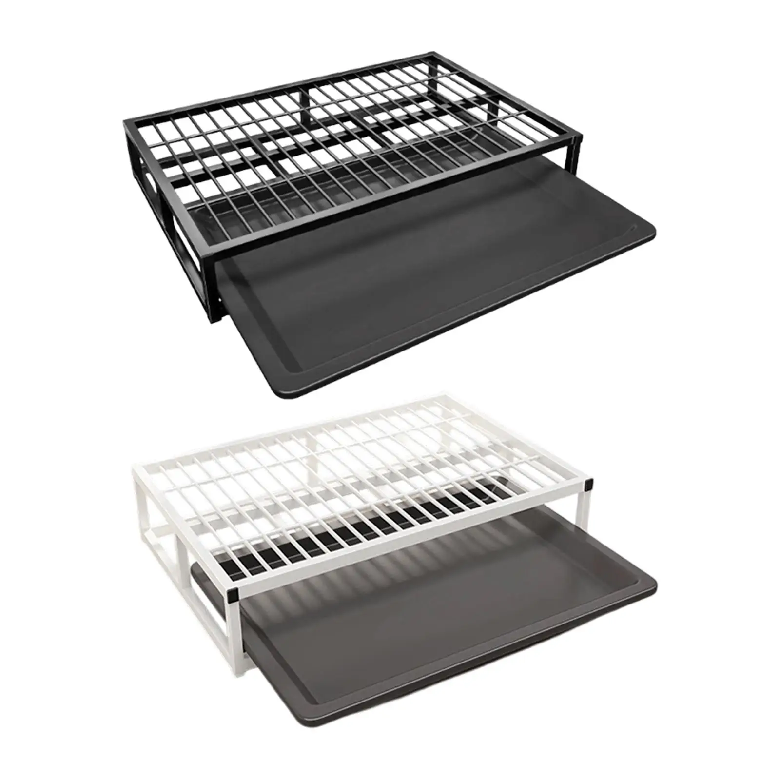 Dog Litter Box Potty Tray with Holder Absorbent Mat Raised Grid Removable Drawer Dog Litter Box Potty Tray with Holder Absorbent Mat Raised Grid Removable Drawer