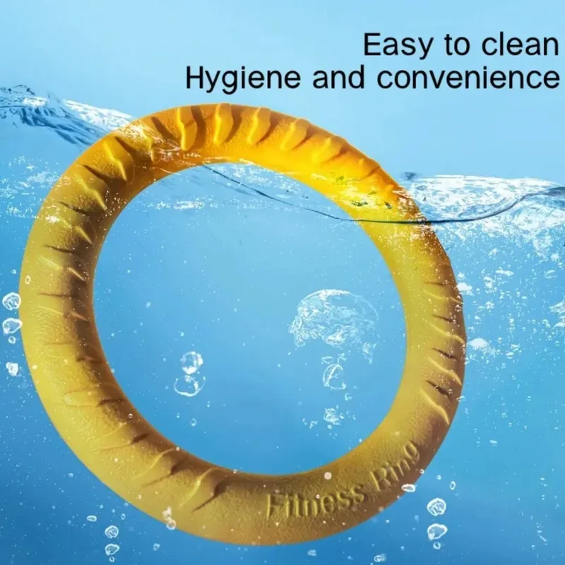Juguete para masticar con anillo indestructible para perros, herramienta de entrenamiento flotante volador para buscar, juguete de captura de lanzamiento perfecto para La pequeña y mediana - imagen 4