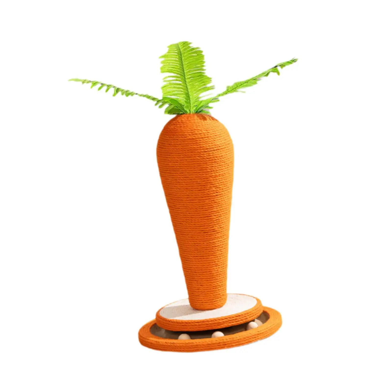 Cat Scratch Post Toy Carrot Shape Cat Climbing Tree for Exercise Resting