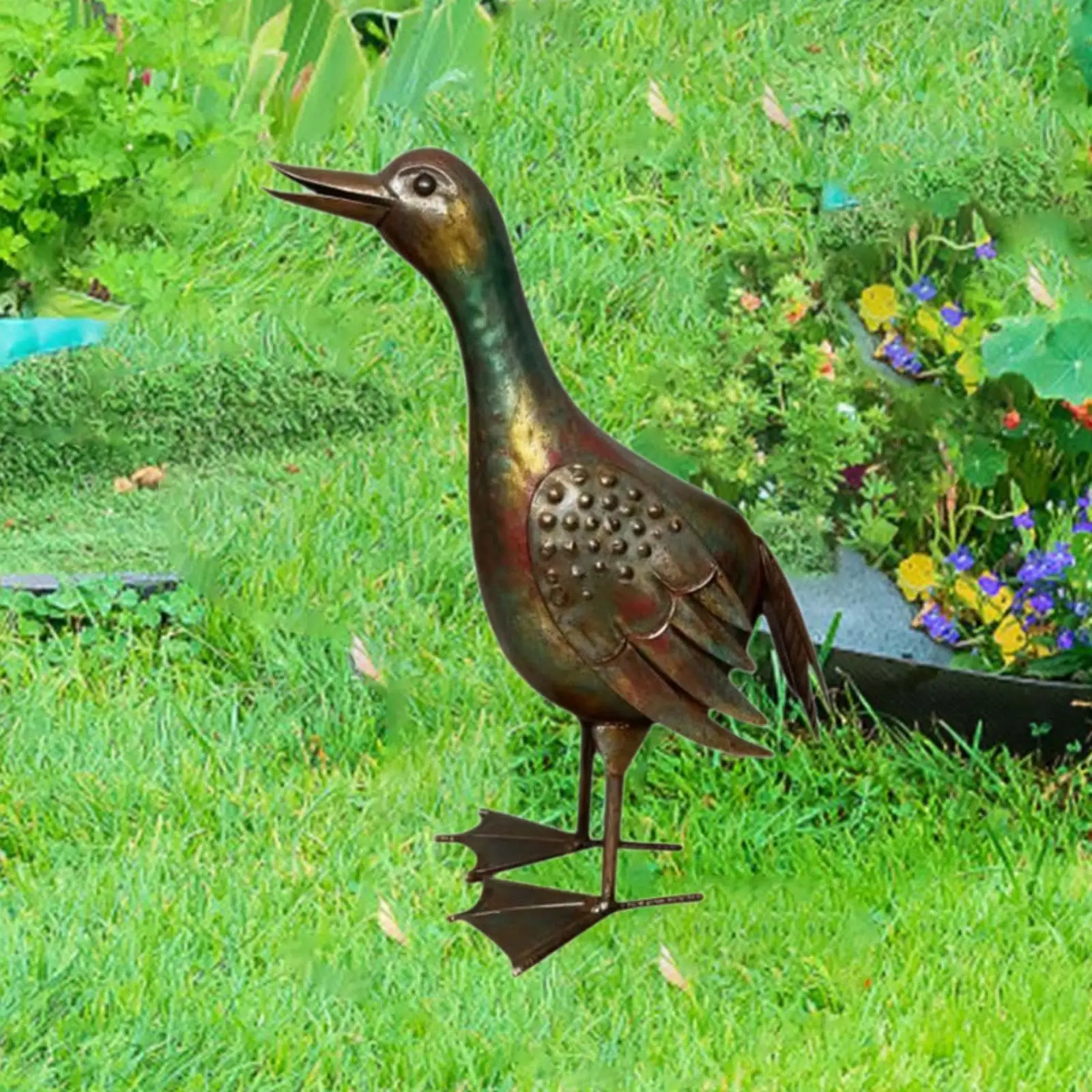 Duck Art Sculpture Yard Art Sculpture Decorative Standing Garden Decoration Simulation Creative Garden Decor Colorful Versatile Duck Art Sculpture Yard Art Sculpture Decorative Standing Garden Decoration Simulation Creative Garden Decor Colorful Versatile