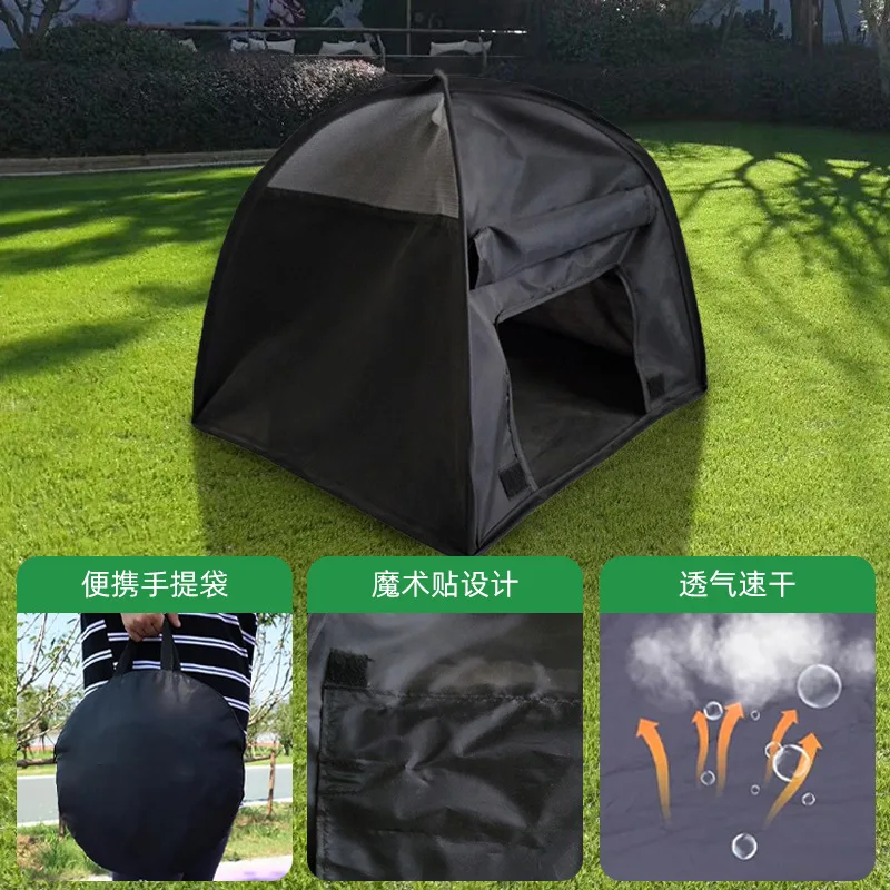 Jaula portátil para mascotas, protector solar para exteriores, productos para perros y gatos, tienda pequeña, perrera de alambre de acero, nido para gatos, tienda para perros, productos para mascotas - imagen 2