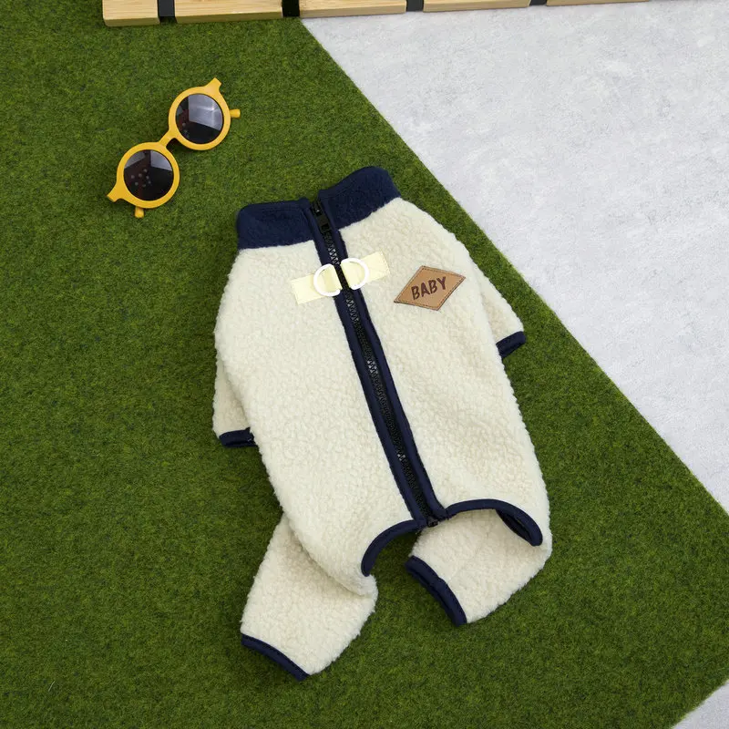 Otoño e Invierno mascota mono de felpa perro oso de peluche perro pequeño pantalones de cuatro patas cálido gato abrigo de invierno ropa para cachorros - imagen 5