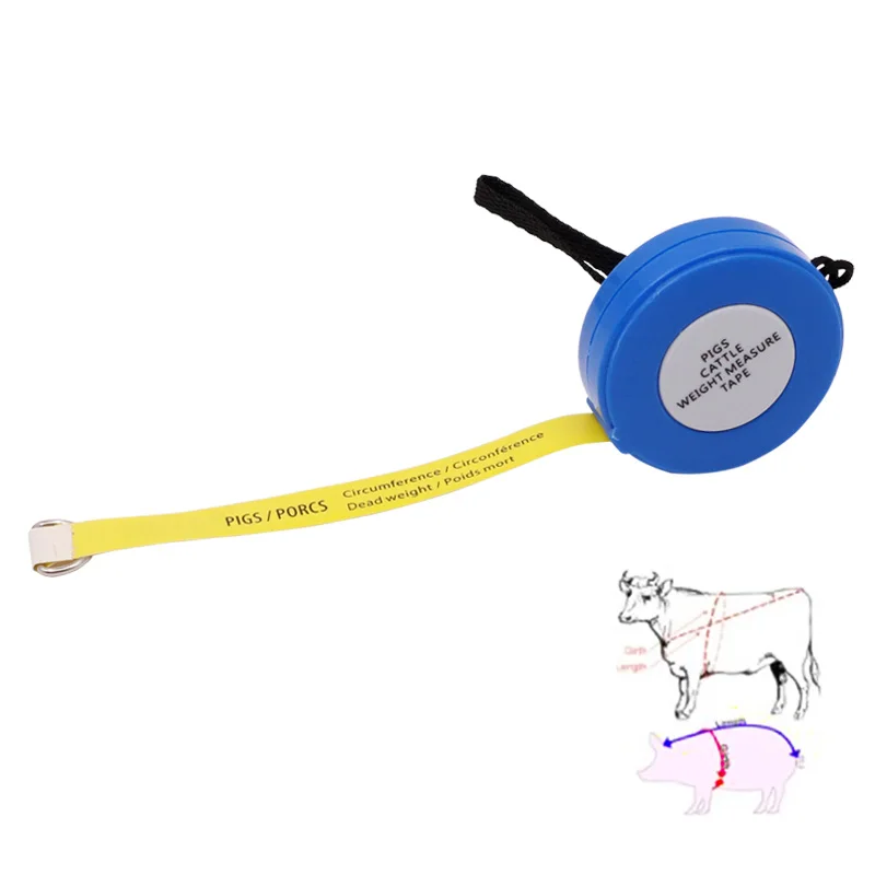 Regla de medición multifuncional para animales de granja, cinta métrica de peso corporal para ganado, cerdos y vacas, herramienta de veterinario - imagen 3