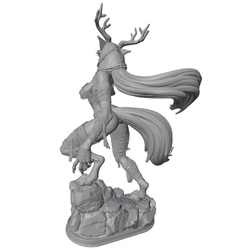 Figura de resina anime sexy escala 1/24 sin ensamblar ni pintar - imagen 2