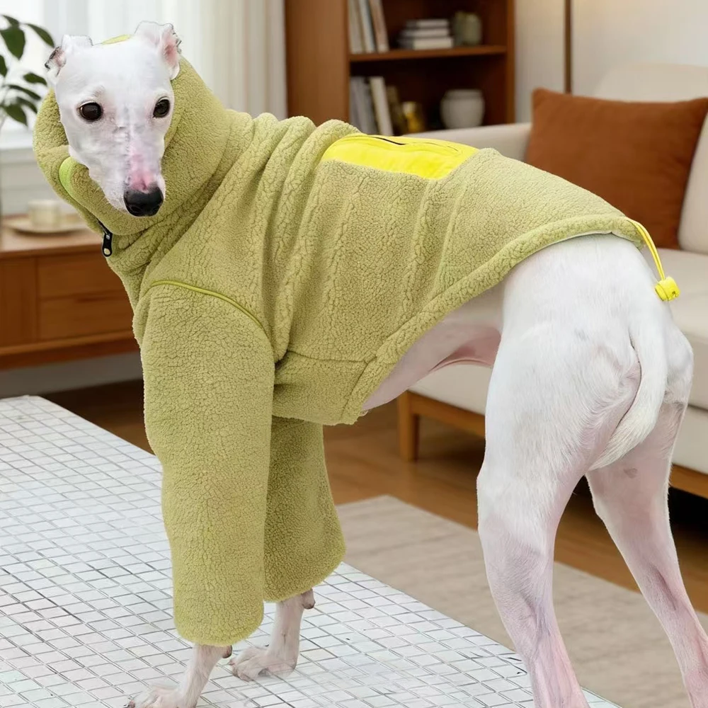 Sudadera de lana con cremallera para galgo inglés y whippet - imagen 3