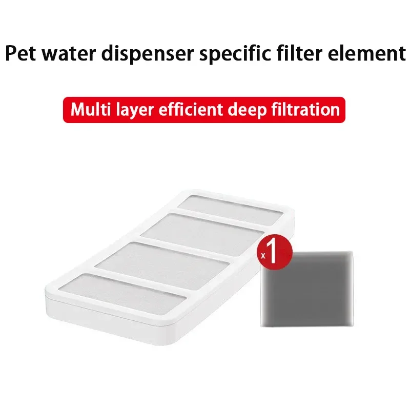 Dispensador de agua para mascotas, elemento filtrante profesional, microfiltro poroso, algodón, absorbe olores, accesorios de riego para gatos y perros - imagen 4