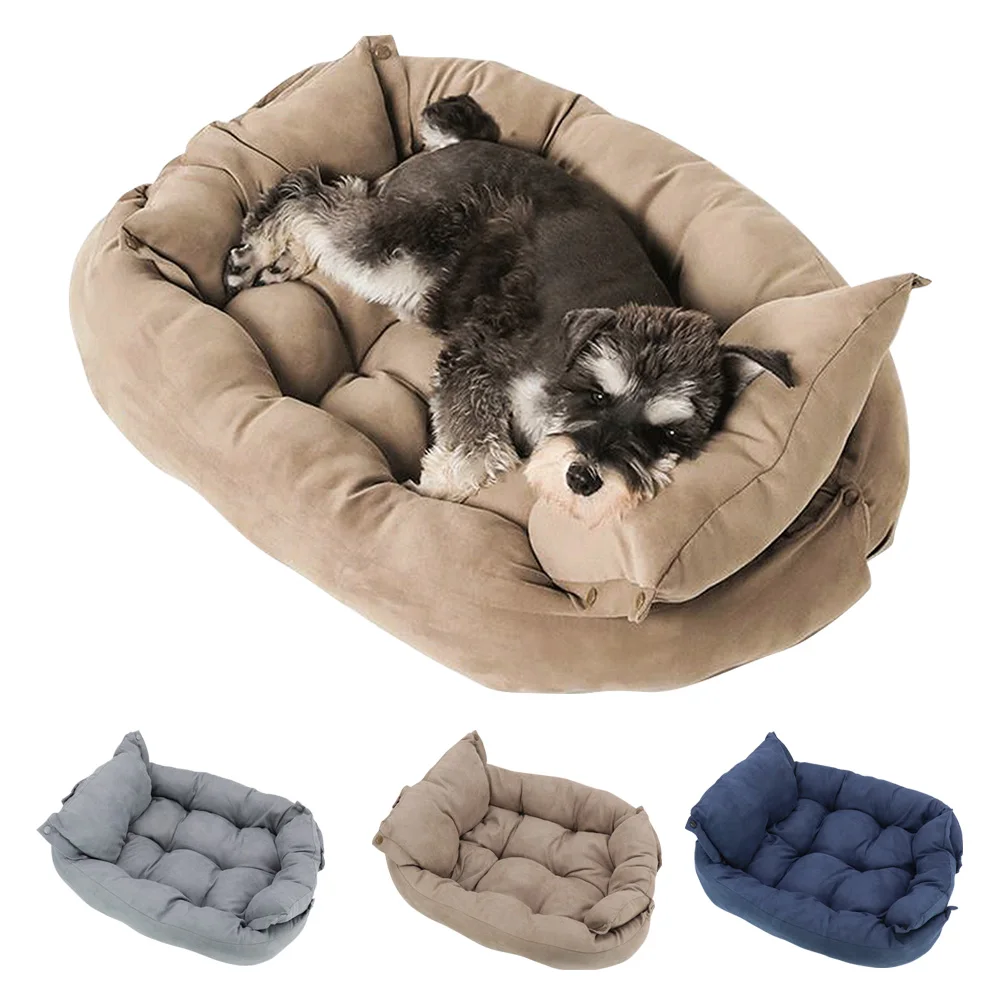 Sofá cama cálido para perros, cama de invierno para perros y gatos, casa para dormir, estera para perrera, colchón para cachorros y gatos, cojín para casa para mascotas para perros pequeños y grandes