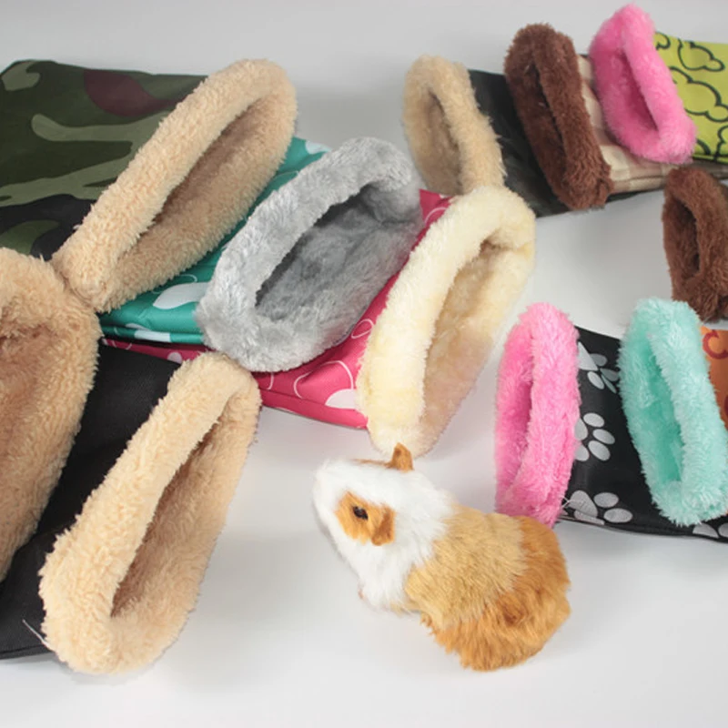 1 unidad de Color aleatorio, pequeño mascota, hámster, conejillo de indias, nido pequeño, mascota, erizo, ardilla, cama para hámster, casa cómoda y cálida para invierno - imagen 2