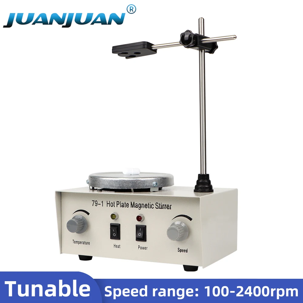 Agitador magnético de calefacción eléctrica AC220V, mezclador magnético de placa caliente 79-1, máquina mezcladora de líquidos de 1L de capacidad para laboratorio